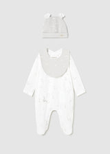 Mayoral Baby Boys Mother Goose All In One, Hat & Bib 1728