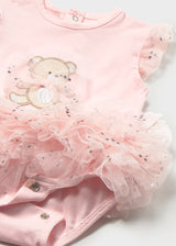 Mayoral Baby Girls Teddy Tutu Tulle Body & Hairband 1729