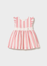 Mayoral Toddler Girls Pink Striped Dress 1904
