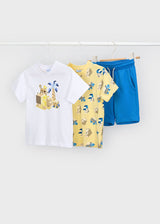 Mayoral Boys 3 Piece Lemon Short Set 3609