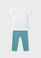 Mayoral Girls Flowers Legging Set 3724