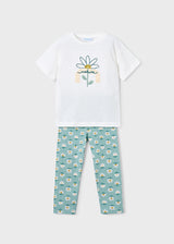 Mayoral Girls Flowers Legging Set 3727