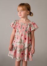 Mayoral Girls Linen Effect Dress 3932
