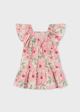 Mayoral Girls Linen Effect Dress 3932