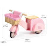 Tender Leaf Scooter with Basket (Pink)