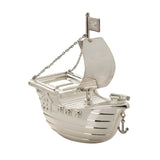 Bambino By Juliana Silver Plated Pirate Galleon Bank