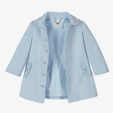 Sarah Louise Blue Heritage Range Hooded Coat C9000