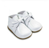 Borboleta Sharon White Patent Leather Bow Boot's 1122