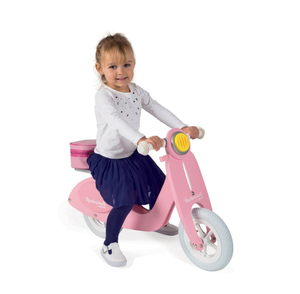 Janod Mademoiselle Pink Wooden Balance Scooter JND-TOY50