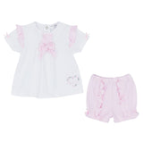 Pastels & Co Billie Smock Ruffle Top & Short Set P104-C