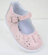 Pex Fleurette Patent T-Bar Shoes