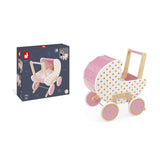 Janod Candy Chic Wooden Doll's Pram