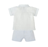 Babidu 100% Cotton Blue Stripe T & Short Set 41451