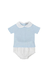 Babidu Blue Acrylic Knit Bloomer Set 42322