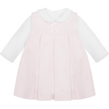 Emile Et Rose Pink Kendall Embroidered Hearts Pinafore & Body 8473