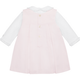 Emile Et Rose Pink Kendall Embroidered Hearts Pinafore & Body 8473