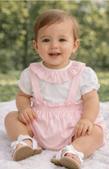 Babidu Frilled Collar Romper Set 43219