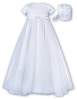 Sarah Louise Christening Robe With Matching Bonnet 001149