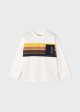 Mayoral Boys Colour Block Long Sleeve T 4016