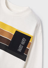 Mayoral Boys Colour Block Long Sleeve T 4016