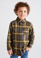 Mayoral Boys Fleece Checked Overshirt 4183