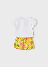 Mayoral Toddler Girls Apple's T-shirt & Shorts Set 1245