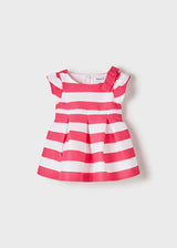 Mayoral Toddler Girls Cerise Striped Dress 1913