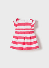 Mayoral Toddler Girls Cerise Striped Dress 1913