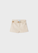 Mayoral Girls Natural Twill Shorts 234