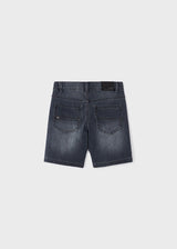 Mayoral Dark Grey Soft Denim Bermuda Shorts 3236