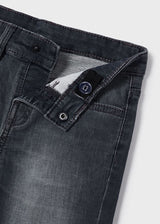 Mayoral Dark Grey Soft Denim Bermuda Shorts 3236