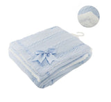 Soft Touch Chevron Knit with Sherpa fleece backed blanket FBP202