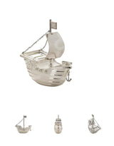 Bambino By Juliana Silver Plated Pirate Galleon Bank
