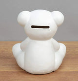 Bambino By Juliana White Resin Teddy Bank