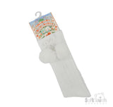Soft Touch Knee Length Pom Pom Socks S355