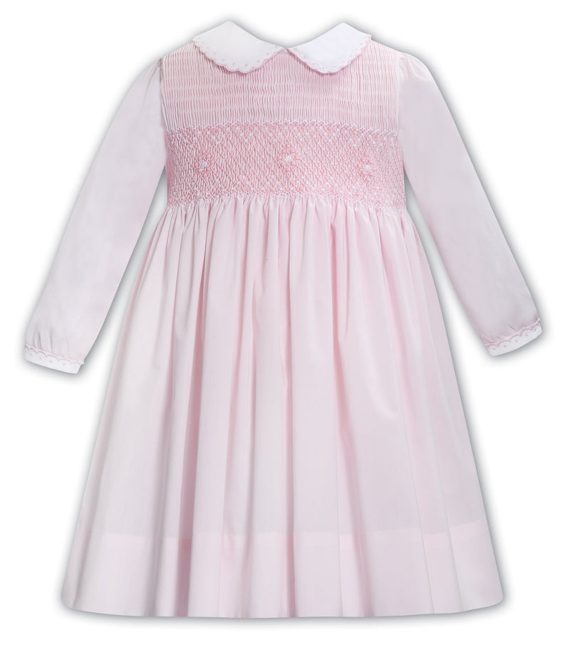 Sarah Louise Long Sleeved Smocked Peter Pan Collar Dress 013387 - PRE-ORDER