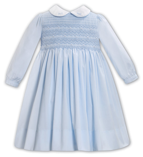 Sarah Louise Long Sleeved Smocked Peter Pan Collar Dress 013389 - PRE-ORDER