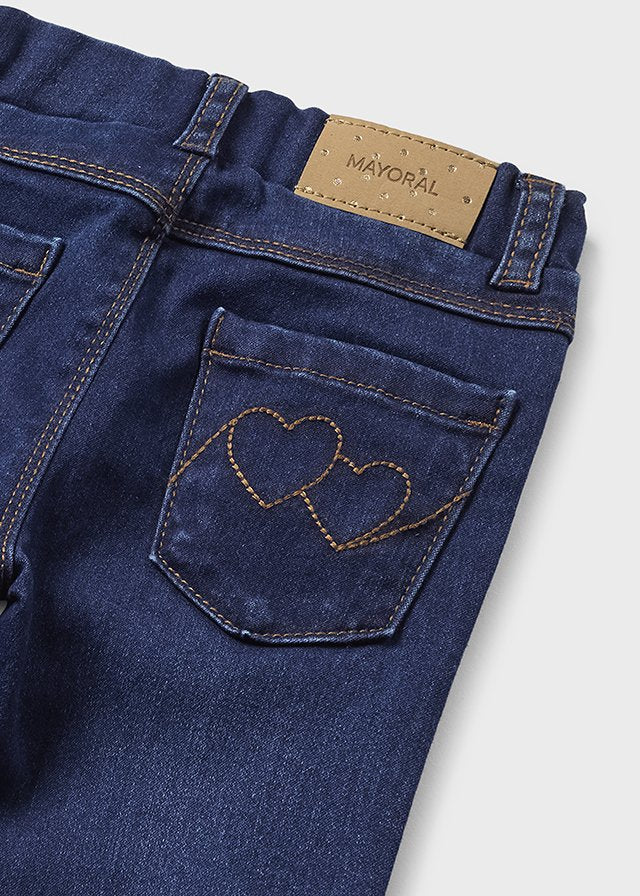 Mayoral Toddler Girl's Heart Pocket Jeans 576