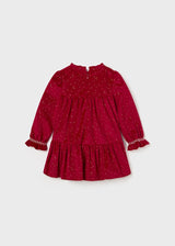 Mayoral Toddler Girls Red Velvet Dress 2976