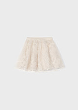 Mayoral Girl's Champagne Tulle Skirt 4901