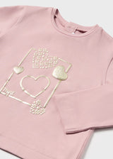 Mayoral Toddler Girls Hearts Long Sleeve T 116