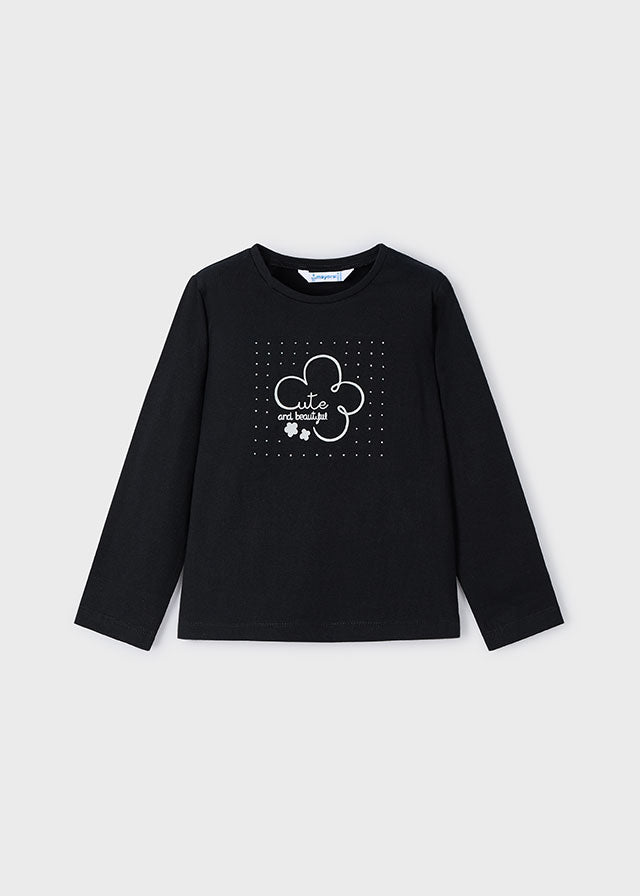 Mayoral Girls Rain Cloud Long Sleeve T 178