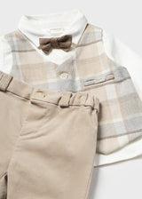 Mayoral Baby Boys Waistcoat, Shirt, Bow Tie & Trouser Set 2527