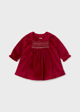 Mayoral Baby Girls Red Velvet Dress 2804