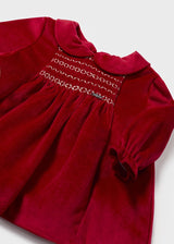 Mayoral Baby Girls Red Velvet Dress 2804