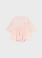 Mayoral Baby Girls Blush Pleated Dress All In One 2896