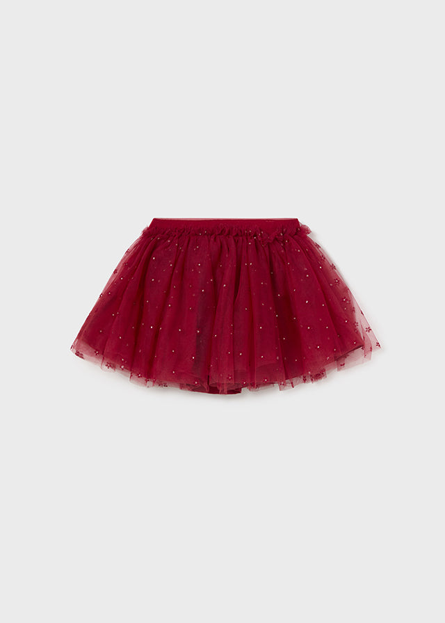 Mayoral Toddler Girls Red Tulle Skirt 2901