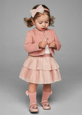 Mayoral Toddler Girls Pink Pleated Skirt Set 2928