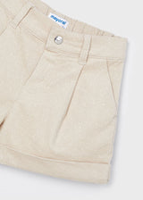 Mayoral Girls Stone Corduroy Shorts 4219