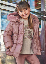 Mayoral Girls Rose Pearl Hooded Jacket 4489